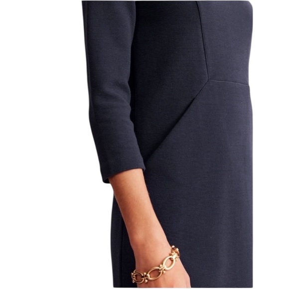 Boden Brontë Ottoman Dress Navy Dress - Picture 3 of 6